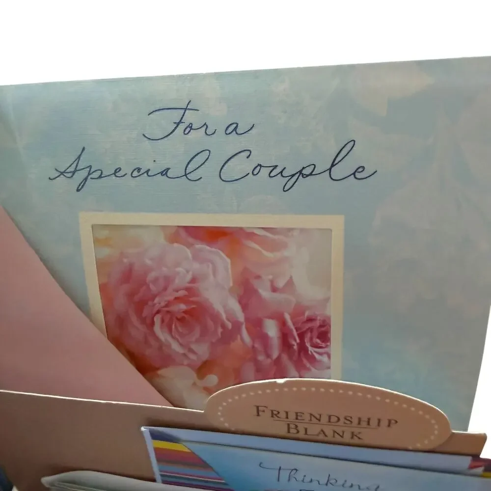 Poppy Greeting Card Box With Dividers and Cards Vintage 70s Birthday Blank Gift